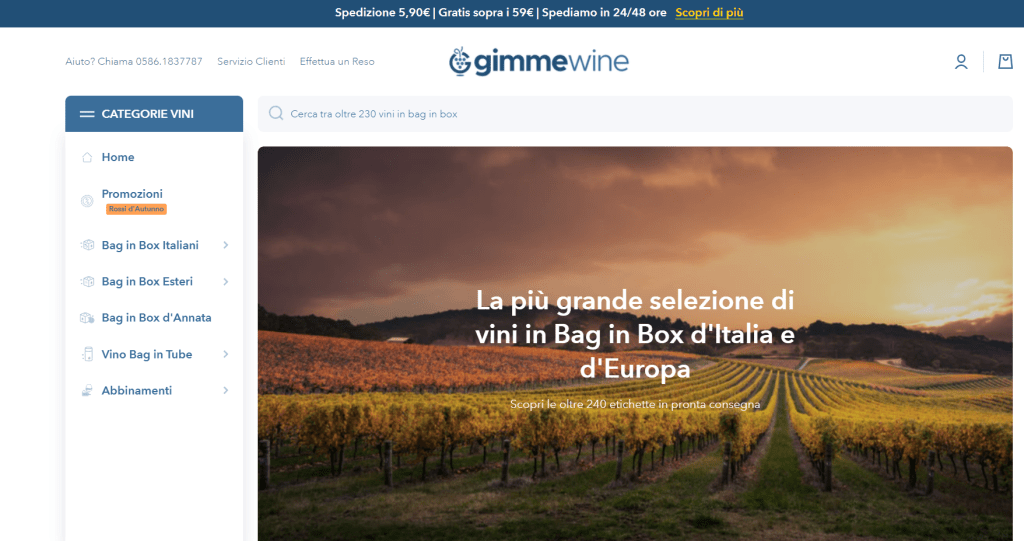 vino bag in box