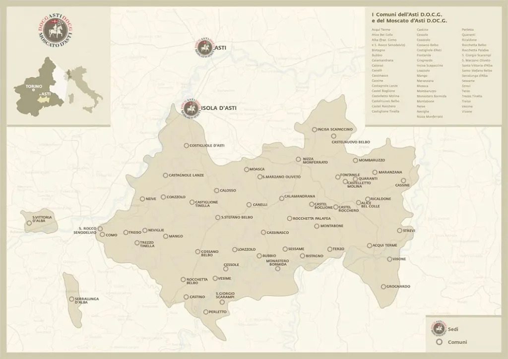 mappa moscato asti