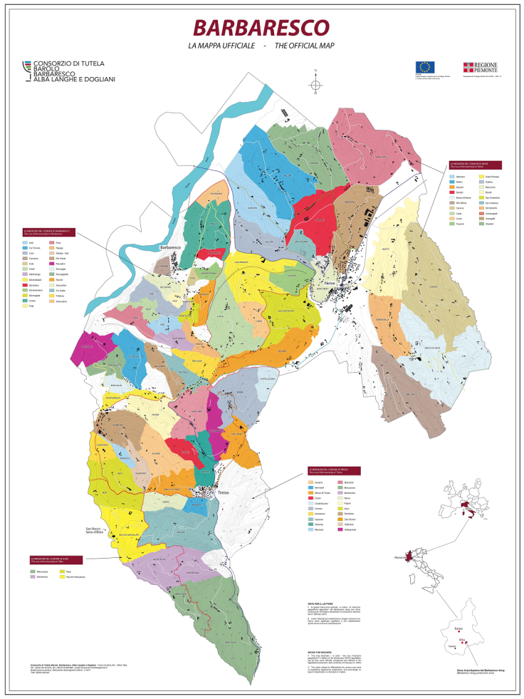 mega cru barbaresco mappa