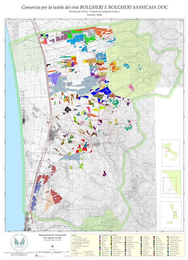 mappa zonazione bolgheri