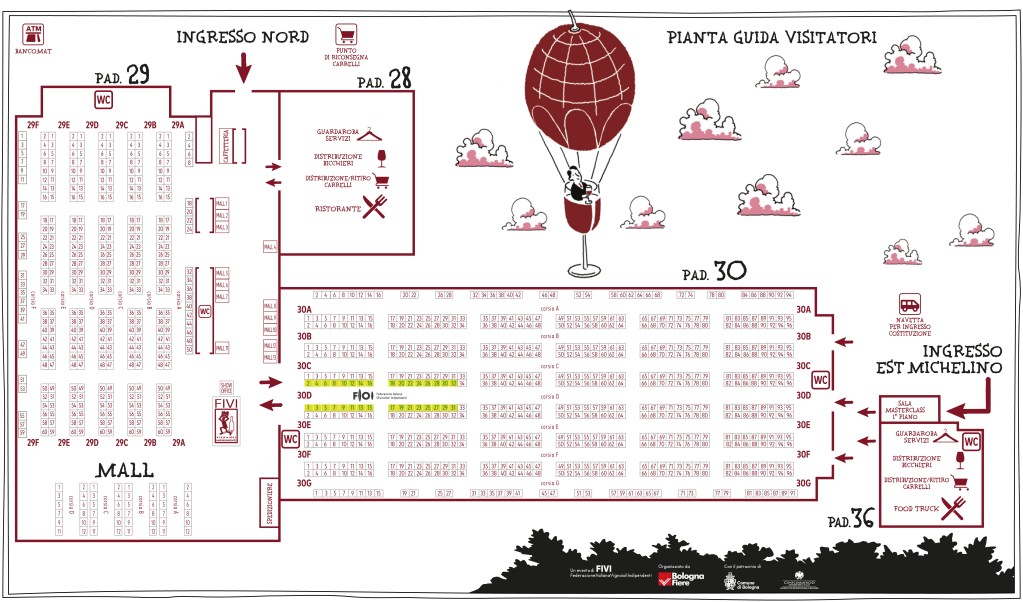 mappa piantina espositori vignaioli mercato fivi