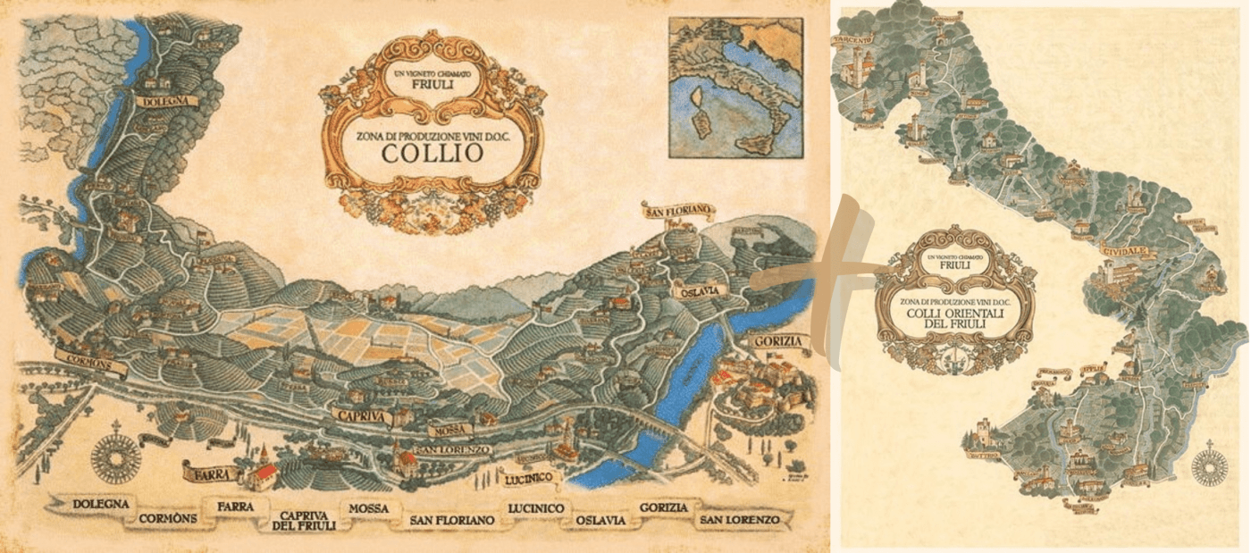 collio e colli orientali mappe
