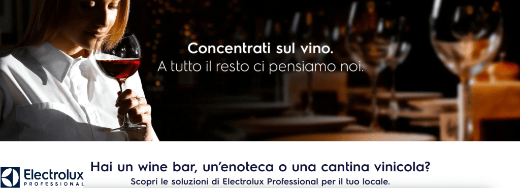 electolux professional vinitaly lavabicchieri