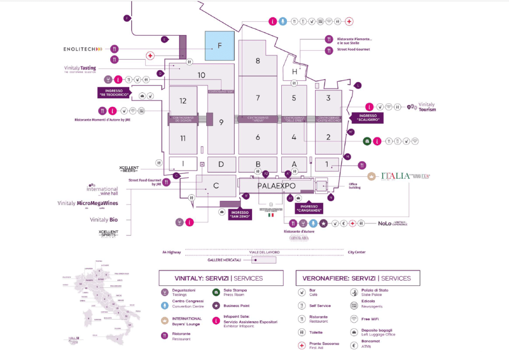 mappa vinitaly